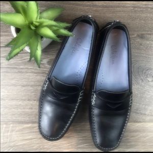 Cole Haan Trillby Black Leather Driving Moccasin